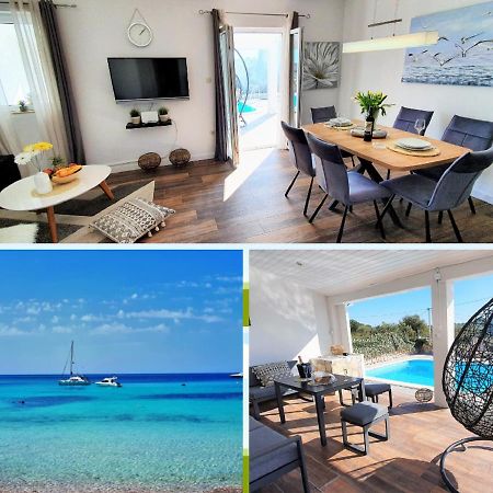 Anas Lagoon Holiday House With Pool At Azure Beach Mali Drvenik Exteriér fotografie