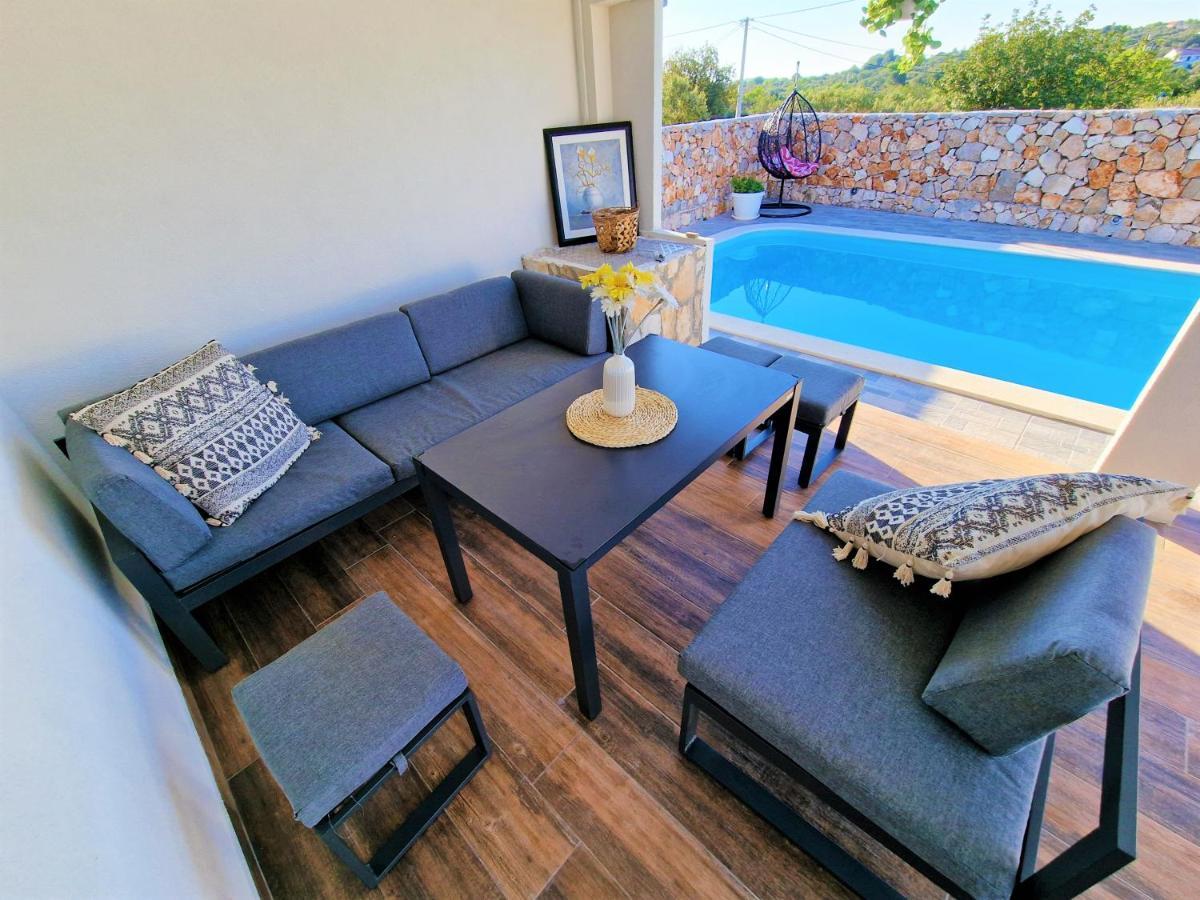 Anas Lagoon Holiday House With Pool At Azure Beach Mali Drvenik Exteriér fotografie