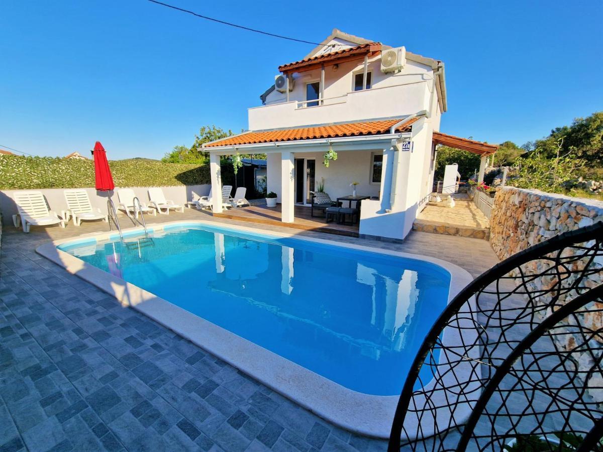 Anas Lagoon Holiday House With Pool At Azure Beach Mali Drvenik Exteriér fotografie
