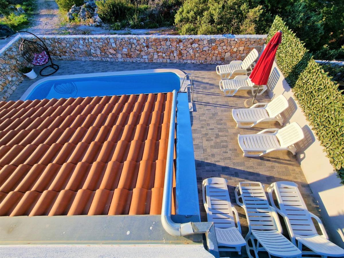 Anas Lagoon Holiday House With Pool At Azure Beach Mali Drvenik Exteriér fotografie