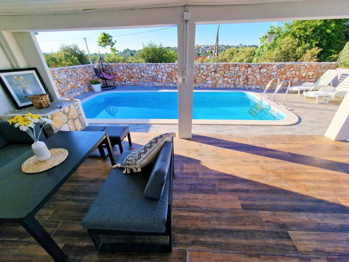 Anas Lagoon Holiday House With Pool At Azure Beach Mali Drvenik Exteriér fotografie