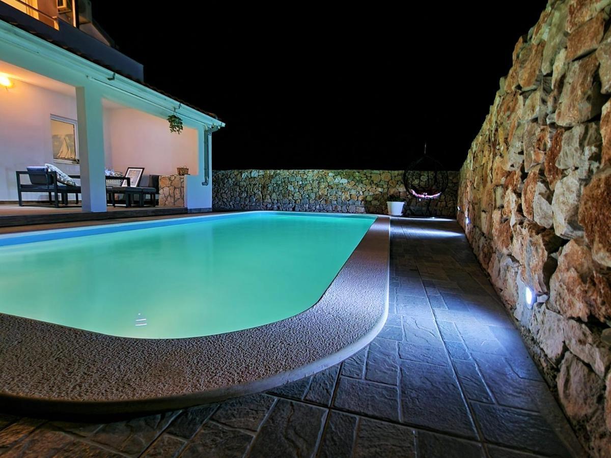 Anas Lagoon Holiday House With Pool At Azure Beach Mali Drvenik Exteriér fotografie